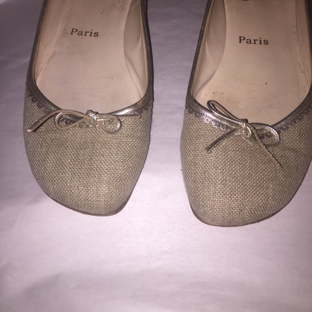 auth CHRISTIAN LOUBOUTIN size 40.5 BALLET FLATS - Picture 6 of 8